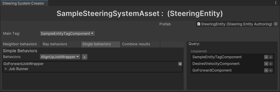 Steering System Asset Set Up